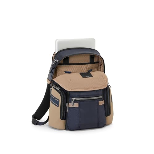Image of TUMI - Alpha Bravo Navigation Backpack - Everyday Travel Backpack - Fits Up to 15 inch Laptop - 16.0 inch X 14.0 inch X 7.3 inch - Midnight Navy /Khaki