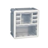 Fxzqgnh Cassettiera in Plastica Fronte Accessibile Cassettiera con 41 Cassetti Mobile in Plastica Facile da Pulire, Blu