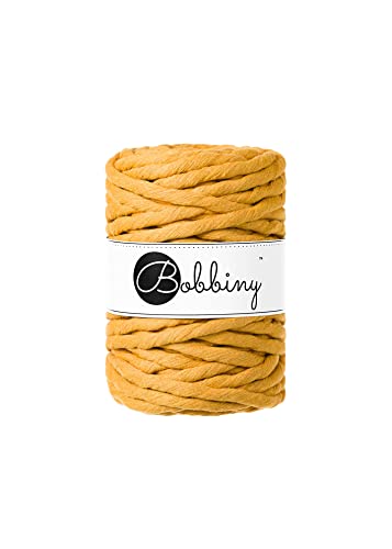 Bobbiny Corde Macramé Peignée 9mm (Mustard) 30M