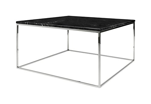 Image of APRODZ Solid Wood Perlite Long Coffee Table for Living Room | Center Table for Home | Black Granite