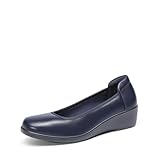 Polyvalent et prêt pour le bureau : le talon compensé flatteur de 4,5 cm offre un levage poli qui facilite la marche. Ces cales habillées pour femme sont parfaites pour le travail, l'église, les mariages, les rendez-vous galants ou au quotidien.