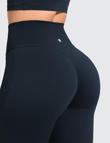 Image of CRZ YOGA Softretch Flare Leggings 29 inch /31 inch /33 inch | No Front Seam, Ultimate Comfort, Next to Skin, Yoga, Casual, High Waisted, Bootcut, for Women