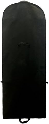 TUKA 71" Breathable Garment Cover, 180 x 65 cm Clothes Bag, Storage Transport of Wedding Dress Gown Evening dress, suit coat. Long Zip + 2 Pockets + Carry Handles, TKB1001 Black