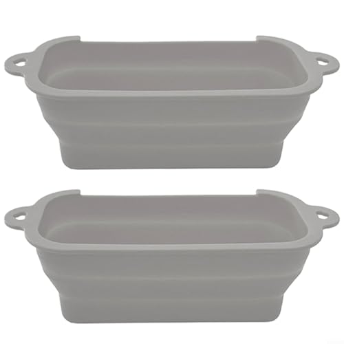 SMZhomeone Caja de recogida de aceite, bandeja plegable para recolección de grasa, bandeja de recogida de grasa, bandeja de drenaje de aceite de silicona, bandeja de recogida de aceite para una