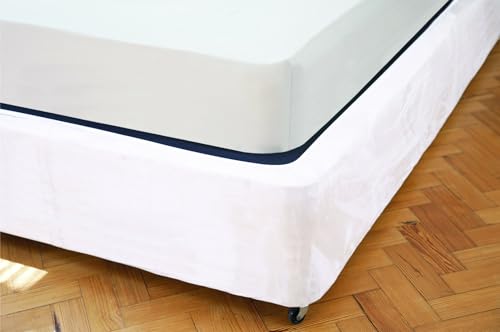 Housse de sommier extensible blanc cache-sommier Belledorm grand lit - 7