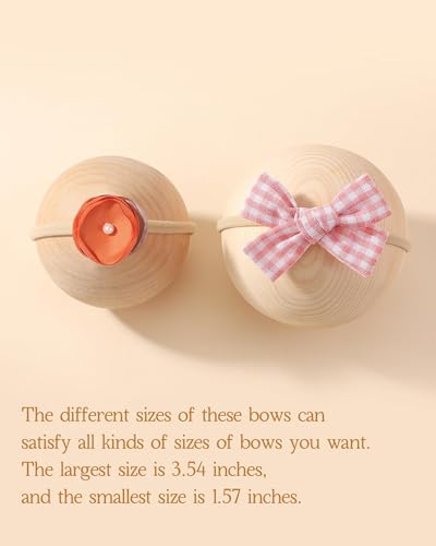 image for doboi 18PCS Baby Girl Headbands with Bows Baby Flower Hair Bows Nylon 