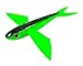 8" Green and Black Flying Fish Gummy Plastic - Mahi, Tuna, Wahoo Lure Yummee Flyer
