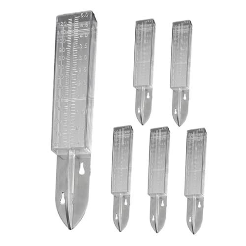 HANABASS Rain Gauge Outdoor 6 Pack Accurate Garden Rain Measurement for Yard Lawn