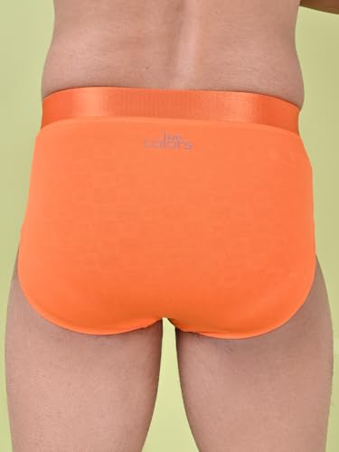 Image of Rupa Colors Modern Solid Brief for Men, Cotton Blend, Regular Fit, Outer Elastic, Pack of 1