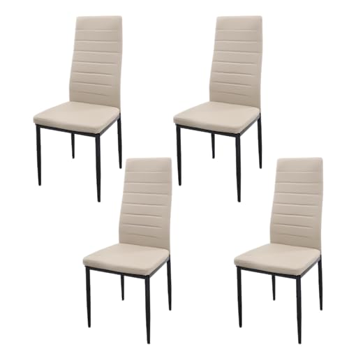 Home Design Confort Pack De 4 Sillas De Comedor Tapizadas - Sillas Cocina Tapizadas - Sillas Comedor Pack Beige, 4 Home Design Confort Pack De 4 Sillas De Comedor Tapizadas - Sillas Cocina Tapizadas - Sillas Comedor Pack Beige, 4