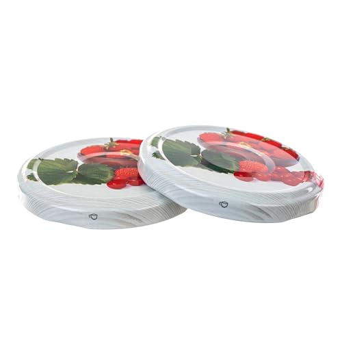 KADAX 10er Set Einmachgläser 315ml TO66 Erdbeeren, Marmeladengläser Vorratsgläser Mason Jar mit Schraubdeckel… – Ansicht 5