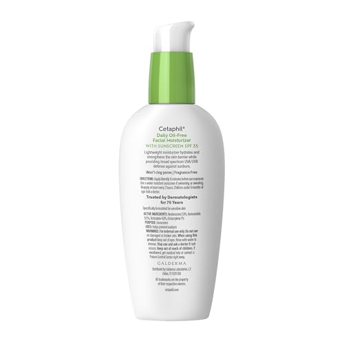 Cetaphil Face Moisturizer, Daily Oil Free Facial Moisturizer with SPF 35, For Dry or Oily Combination Sensitive Skin, Fragrance Free Face Lotion - image 8