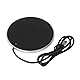 Kaffeetassenwärmer 55°C Konstante Temperatur Platzsparender Intelligenter USB-Kerzenwärmer Kleiner Tragbarer Kaffeewärmer für Zuhause, Büro, Schreibtisch, Reisen(Silber)