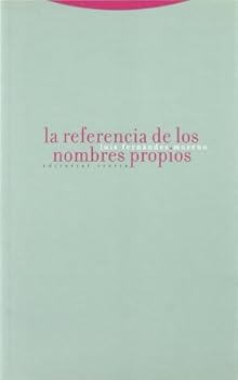 Paperback La referencia de los nombres propios [Spanish] Book