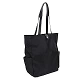 Alomejor Tennis-Tragetasche, Stilvolle Schlägertasche mit Großem Fassungsvermögen, Speziellem Fach und Seitentaschen, Polyester, 15,75 X 11,81 X 5,31 Zoll, für Damen und Herren, Tennis, Badminton,