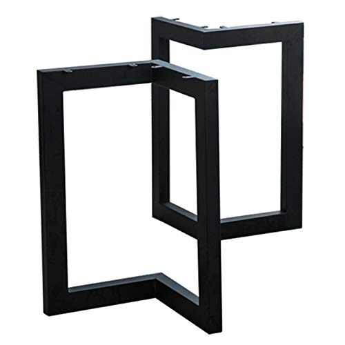 CUAJHNPX Paquete de 2 Patas de Mesa de Metal Triangulares rústicas industriales de Alta Resistencia, 72 cm (28"), Carga de 400 kg, Patas Negras para Muebles, Ideales para Bricolaje, Banco, Mesa de CE