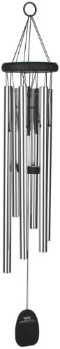 Woodstock Chimes Signature Collection, Pachelbel Canon Chime, 32'' Silver Famous Melodies Wind Chimes for Outdoor, Patio, Home or Garden Décor (PCC)