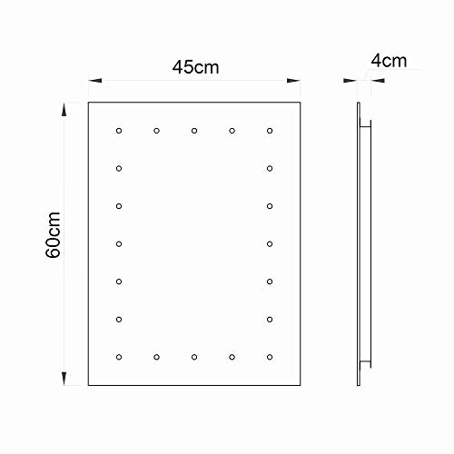 LED Bathroom Mirror | Battery Operated | IP44 | Soft White