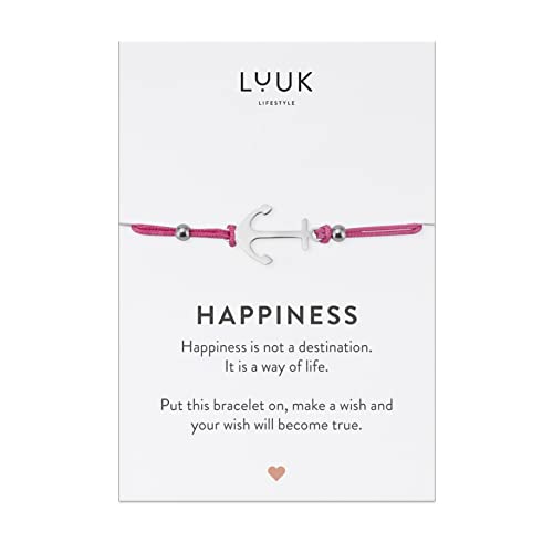 LUUK LIFESTYLE Filigranes Seiden Armband für Damen, Anhänger aus wasserfestem Edelstahl, Freundschaftsarmband, Glücksbringer Geschenk für Frauen und Mädchen, verstellbare Länge, Weltkarte, silber LUUK LIFESTYLE Filigranes Seiden Armband für Damen, Anhänger aus wasserfestem Edelstahl, Freundschaftsarmband, Glücksbringer Geschenk für Frauen und Mädchen, verstellbare Länge, Weltkarte, silber