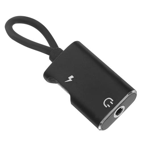 ibasenice Usb Cヘッドフォンアダプター 2 in 1充電オーディオ変換ケーブル ノートパソコン スマホ用 軽量ポータブルデザイン オーディオと充電機能の同時使用 多用途対応 ヘッドフォンやデバイスとの互換性 3.5mmジャック対応