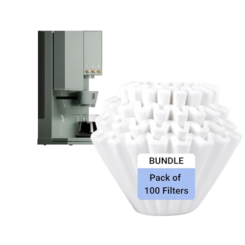FLTR PUR - X Bloom Coffee Maker Paper Filters – 100 COUNT - Crafted for the X Bloom Automatic Pour Over Brewer, Eco-Friendly - Premium Quality