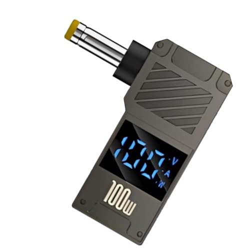 Image of Type C Laptop Charger Adapter | 100W Type C to DC Charger Adapter with Digital Display | Portable Plug Converter for Home, Travel (4017)