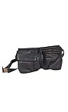 Reißverschluss vorne Michaelax-Fashion-Trade Freaky Nation - Damen Ledertasche, Xico (610791), Farbe:Black (9000), Größe:one size