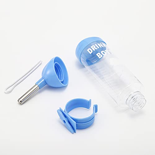 Pets Wizard - Leak Proof Cage Attachment Water Bottle Cum Feeder for Hamster/Guinea Pig/Rabbit/Mice, Multicolour (80 ML) 2