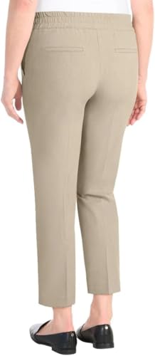 Hilary Radley Women's Pull-on Dress Pants, 4-Way Stretch, Elastic Waist, Front Pockets4