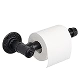 Jeasor Industrial Pipe Toilet Paper Holder, Retro Farmhouse Style Roll Tissue DIY Wall Mount Paper...