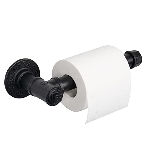 Jeasor Industrial Pipe Toilet Paper Holder, Retro Farmhouse Style Roll Tissue DIY Wall Mount Paper Holder Towel Racks, Save Space, No Rust, Heavy Hardware for Bathroom, Kitchen, Bedroom