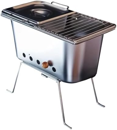 Mini Portable Stainless Steel BBQ Grill for Outdoor Camping, Small Indoor Barbecue Stove, 1PC Household BBQ Tools, Perfect for Picnics and Tailgating