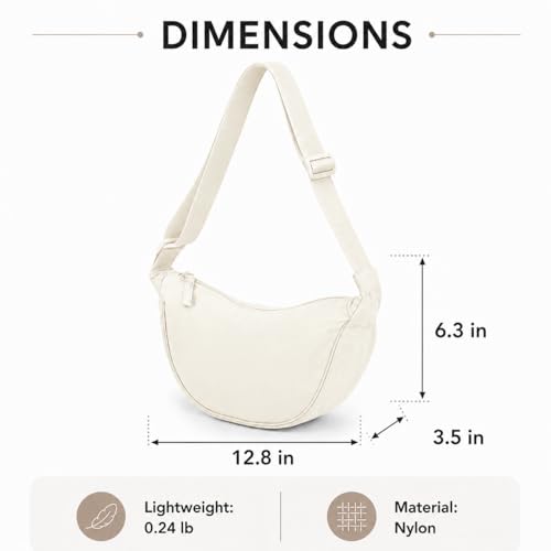 Bolso cruzado ligero de nylon para mujer miniatura 5