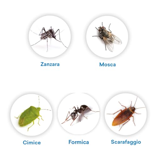 V Vebi Insetticida Draker 10.2 - Insetticida Concentrato Contro Insetti Striscianti E Volanti, Azione Tecnologica Microincapsulazione, 100% Made In Italy - 1 Litro - 2