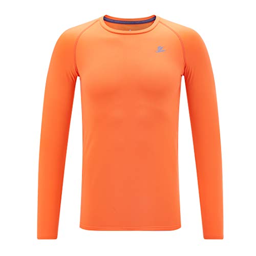 DEVOROPA Camiseta de compressão para meninos jovens manga curta/longa futebol beisebol camiseta de s