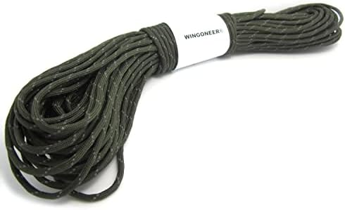 WINGONEER 550 Paracord Mil Spec Type III 7 strand parachute cord 100 feet