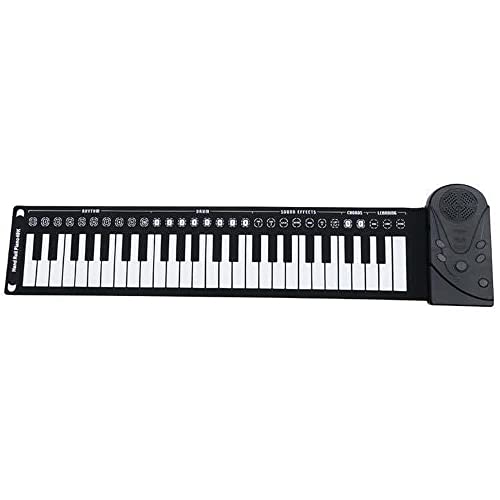 YUKM Roll-up Piano Silicone 49 Touches Roll Up Piano Keyboards Hand Roll Piano Cadeaux Éducatifs,Blanc - Les Beatles, Paul McCartney, John Lennon, RIngo Starr, George Harrison YUKM Roll-up Piano Silicone 49 Touches Roll Up Piano Keyboards Hand Roll Piano Cadeaux Éducatifs,Blanc – Image 3
