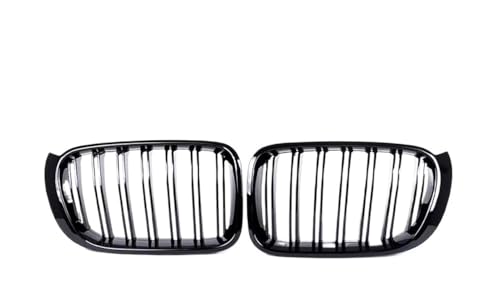 Rejilla delantera para X3 F25 y X4 F26 2014-2017, par de parrillas parachoques negro brillante