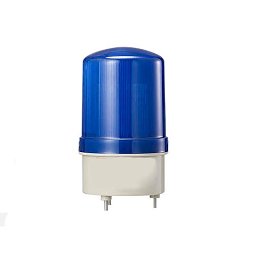 Luz de advertencia giratoria POWERTOOL Luz de baliza LED Lámpara de emergencia sin sonido para taller, fábrica, cabina de envío (220 V, azul)