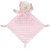 various Doudou Color Rosa,23 x 23cm,Doudou Osito Topos para Bebé, Toalla Manta para bebés Toalla de Saliva,Ultra Suave de Microfibra,Regalo Bebé