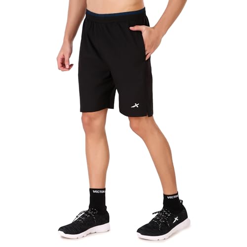 Image of VECTOR X Polyester Solid Sports Men Shorts for Running, Training, Fitness or Casual Use
