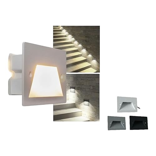 Teramo led Segnapasso LED 3W IP65 da Incasso Compatibile Scatola