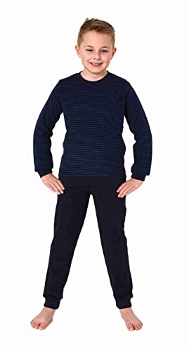 Normann Kuscheliger Jungen Langarm Frottee Schlafanzug Pyjama mit...