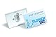Durable Namensschild Click Fold, mit Kombiklemme, 54 x 90 mm, 70% recycl. PP, 25 Stück, 821419