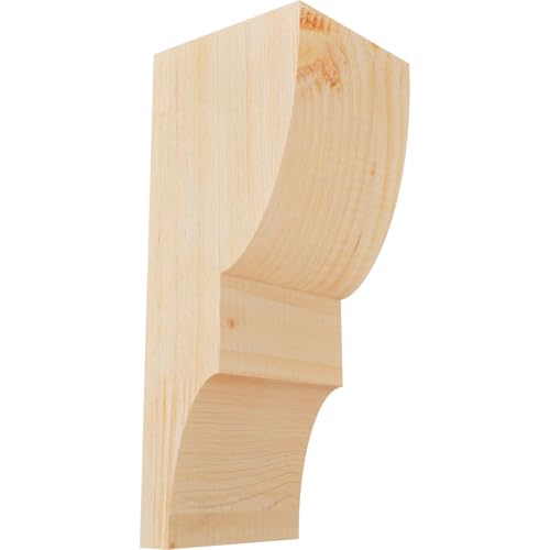 Ekena Millwork COR06X06X14RID00SDF 5 1/2"W x 6"D x 14"H Ridgewood Smooth Corbel, Douglas Fir
