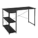Price comparison product image EUGAD Computer Desk with Shelves L Shape PC Laptop Desktop Workstation Study Table Home Office Corner Work Table 120x74x71.5cm Black