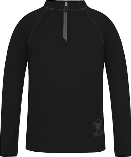 Normani Kinder Merino Oberteil Schwarz 98-104