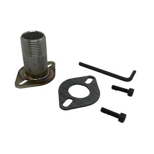 GenExhaust for Champion 3500/3200W & 3100/2800W Inverter Generator or Any Generator with a Model NO.88 Cover Plate Generator 3/4" NPT (National Pipe Taper) Steel Exhaust Extension Hardware only