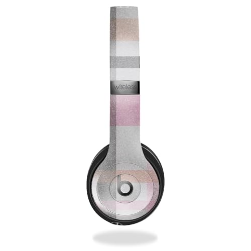 Image of Glossy Glitter Skin Compatible with Beats Solo 4 - Plaid - Premium 3M Vinyl Protective Wrap Decal Cover - Easy to Apply | Crafted in The USA by MightySkins