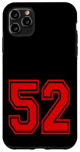 No.52 Red Sports Team Style �X�}�z�P�[�X iPhone 11 Pro Max �p
